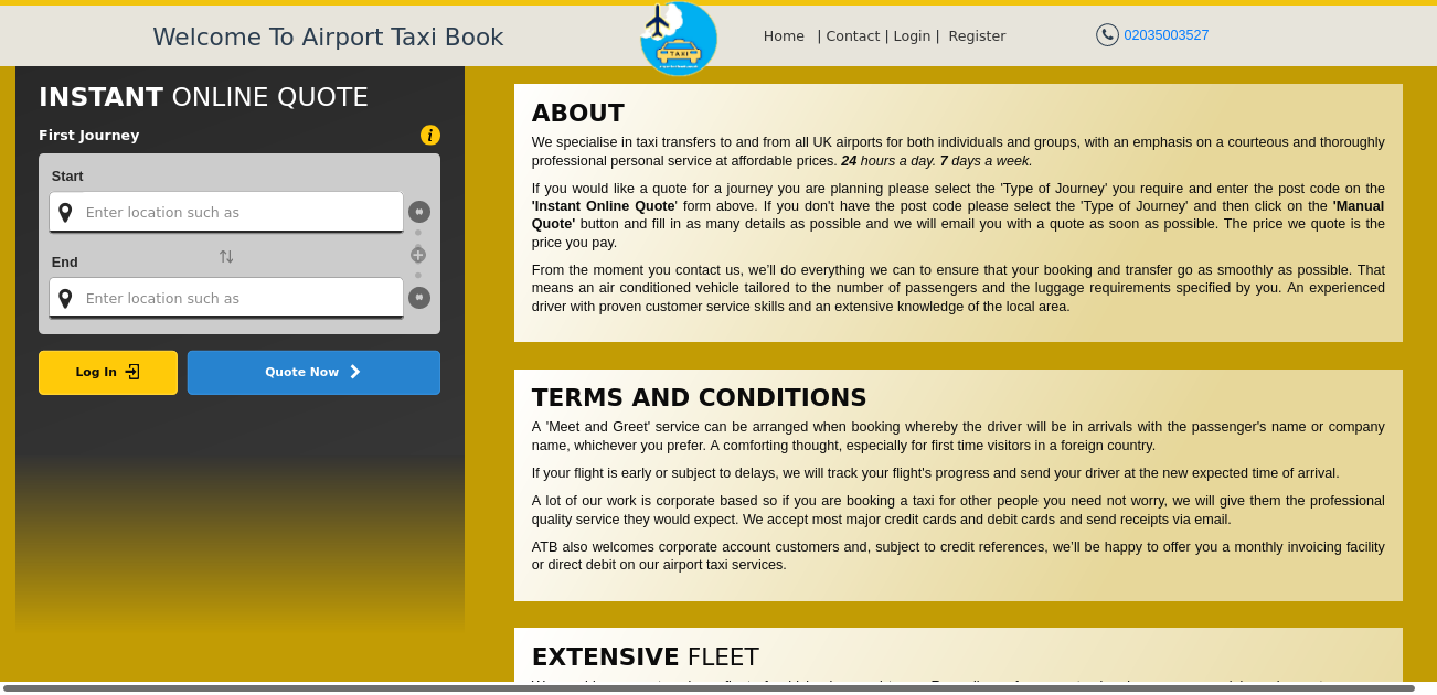 Airport Taxi Book
